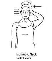 Isometric neck side flexor