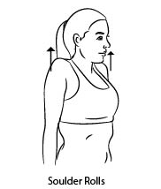 shoulder Rolls-Best Exercises for Spondylosis Relief